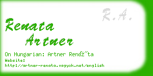 renata artner business card